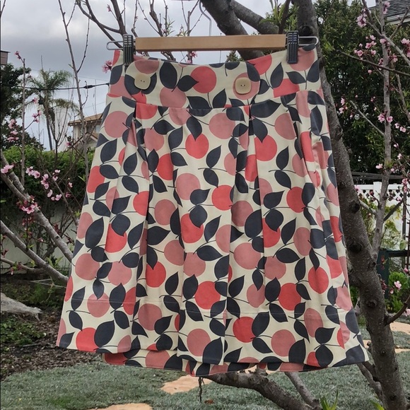 Anthropologie spring print skirt with pockets - Picture 1 of 8